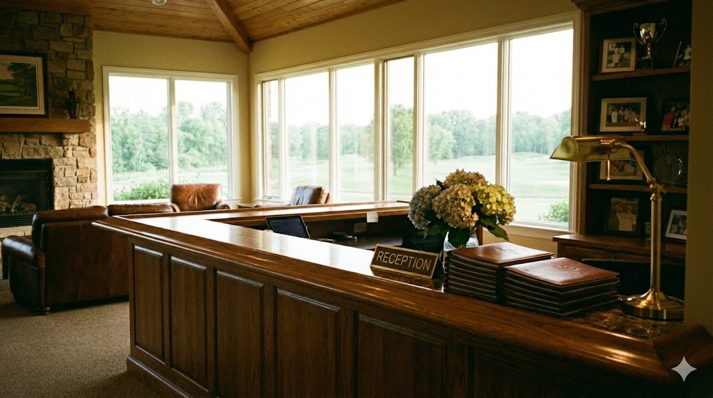 ゴルフスクールの入り口